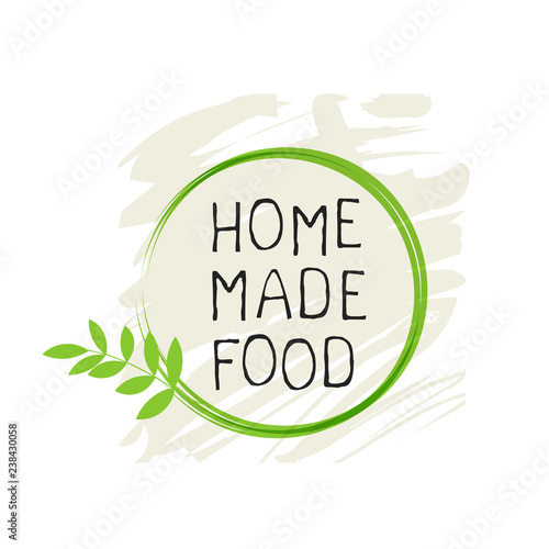 Home made food label and high quality product badges. Bio Organic product Pure healthy Eco food organic, bio and natural product icon. Emblems for cafe, packaging etc. Vector