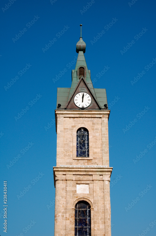 The Old clock tower in Jaffa