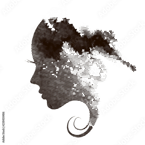 Female profile spot