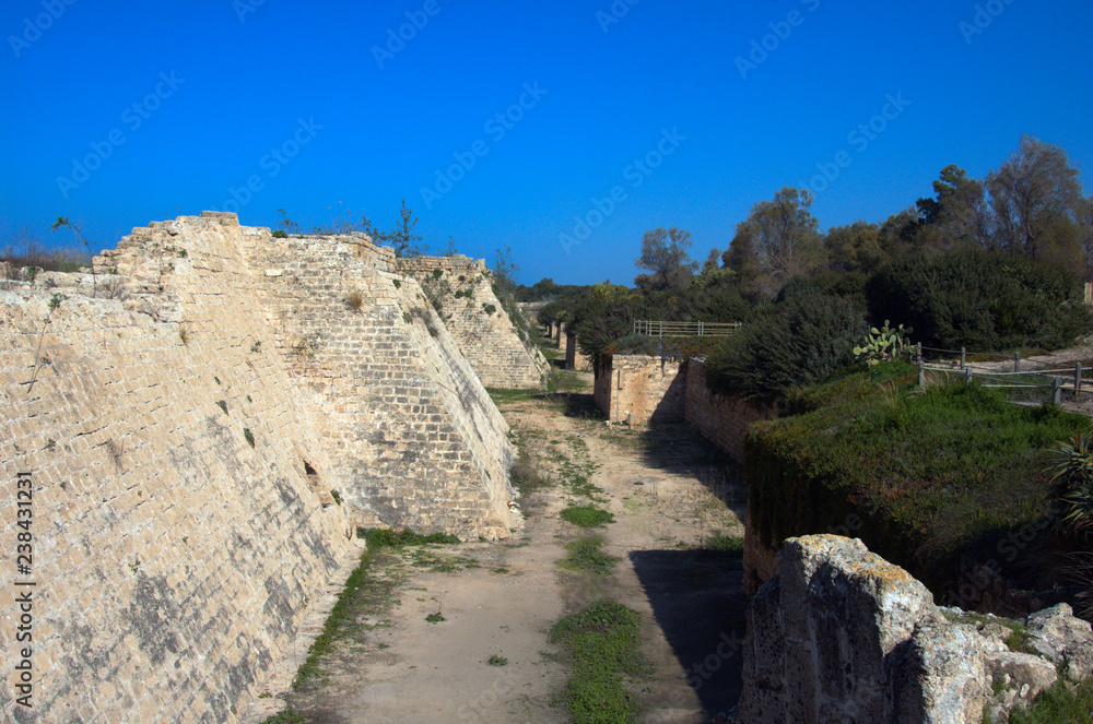 The moat around Caesarea