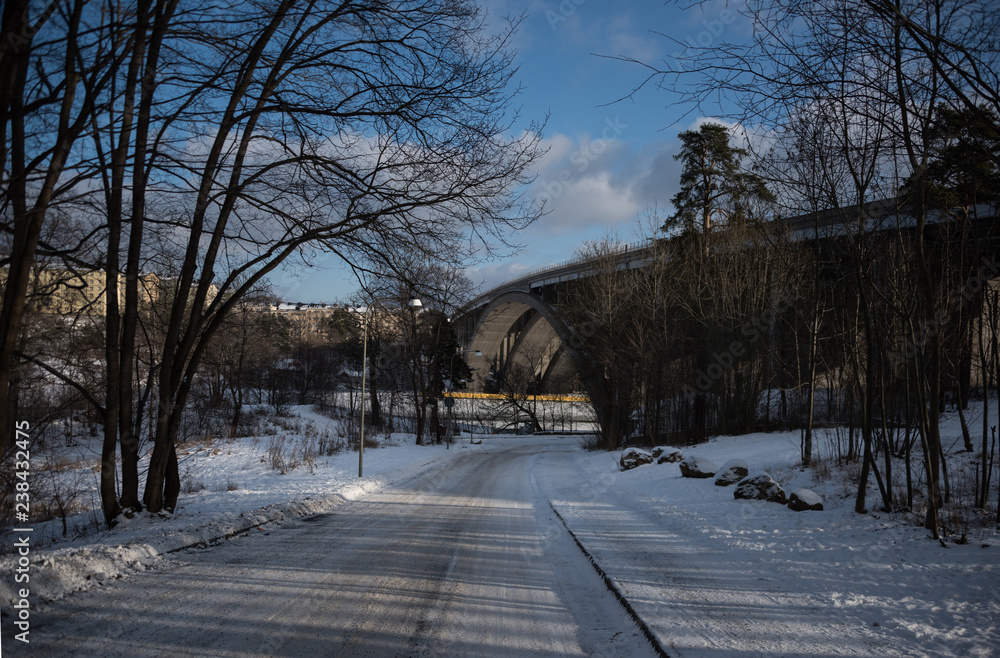 Bridge i Stockholm a winter day Bridge i Stockholm a winter day