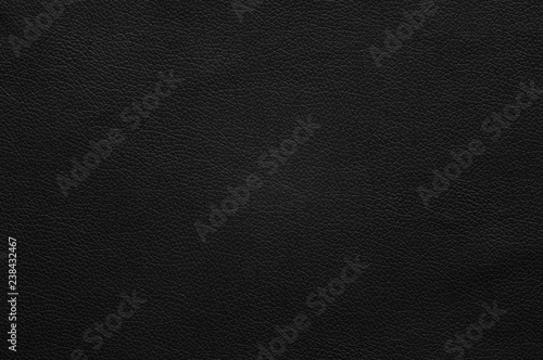 Deep black artificial leather with large texture.