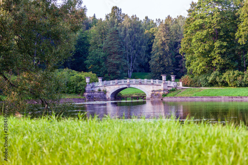 Visconti Bridge in Pavlovsk Park photo