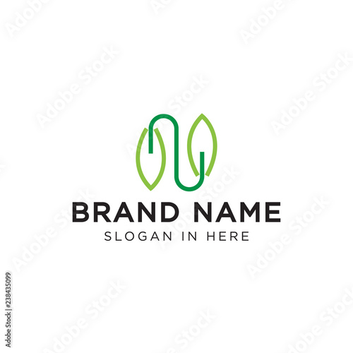 Nature connect logo template