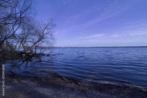 lake and blue sky