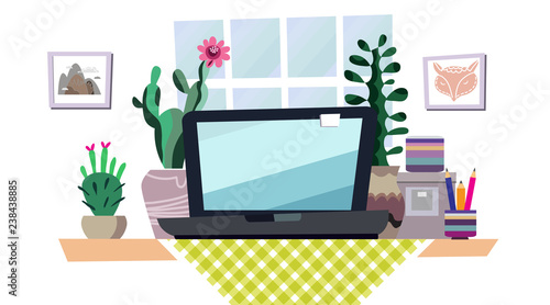 Work table with computer3