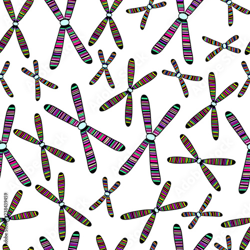 Seamless background with chromosomes