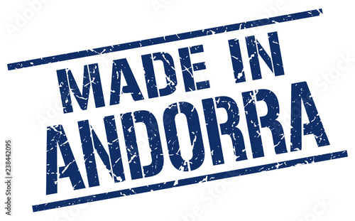 made in Andorra stamp