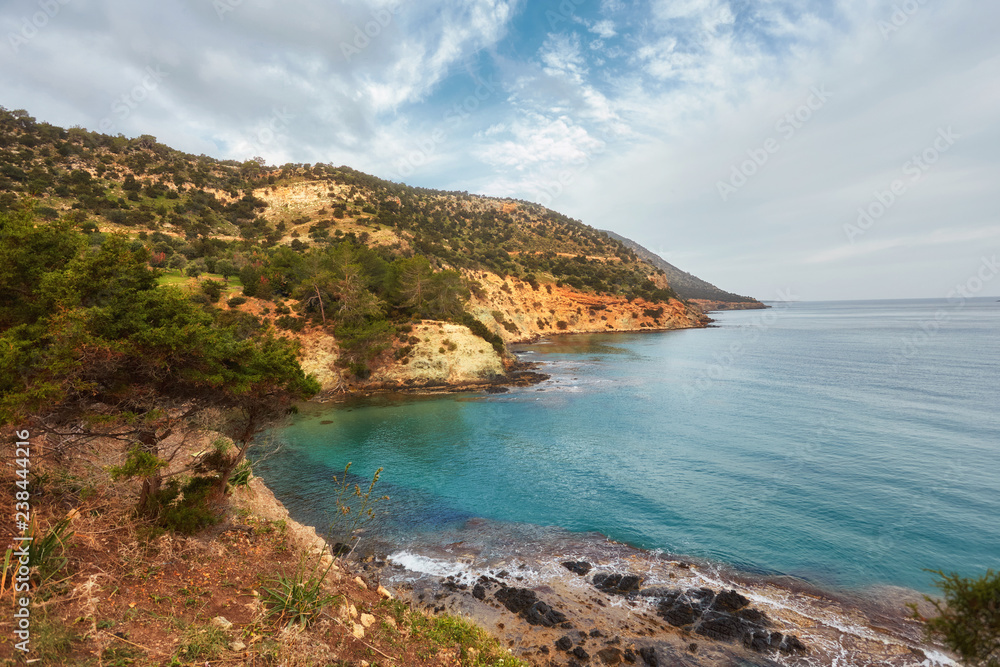 Beach near Aphrodite bath in Polis Beach near Aphrodite bath in Polis