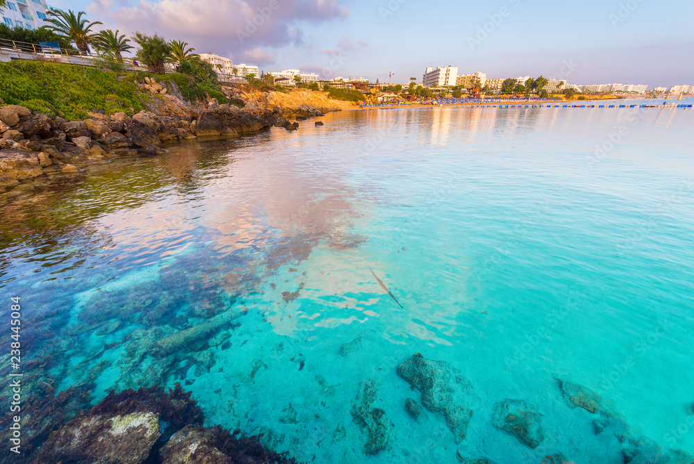 Fig bay beach in Protaras, Cyprus Stock Photo | Adobe Stock