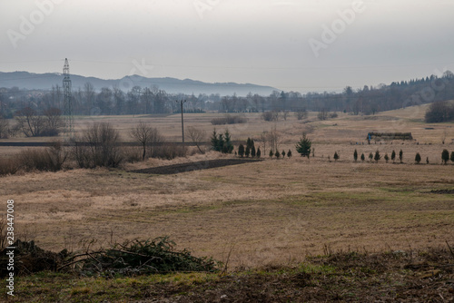 rural landscape near Solina  Poland