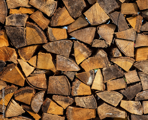 Chopped firewood logs ready...