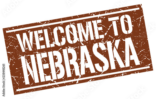 welcome to Nebraska stamp