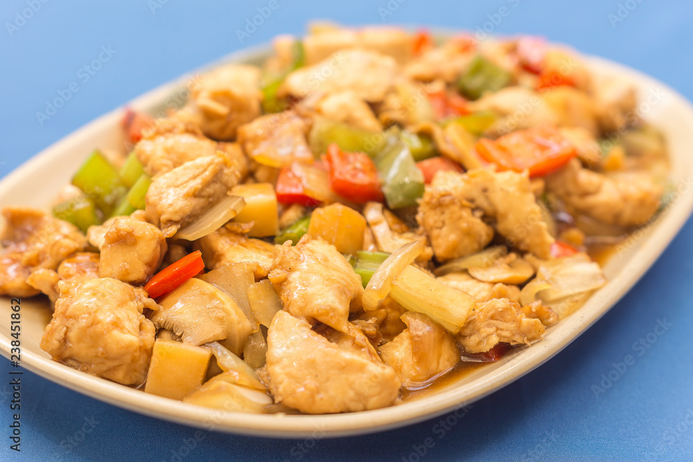 Chess chicken, chinese food Chess chicken, chinese food