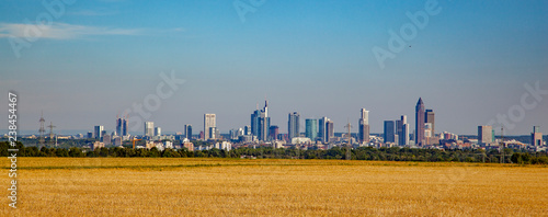 Panoramic view of Frankfurt Skyline