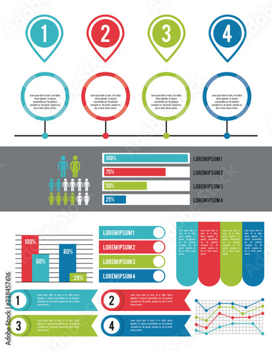 infographic various diagrams