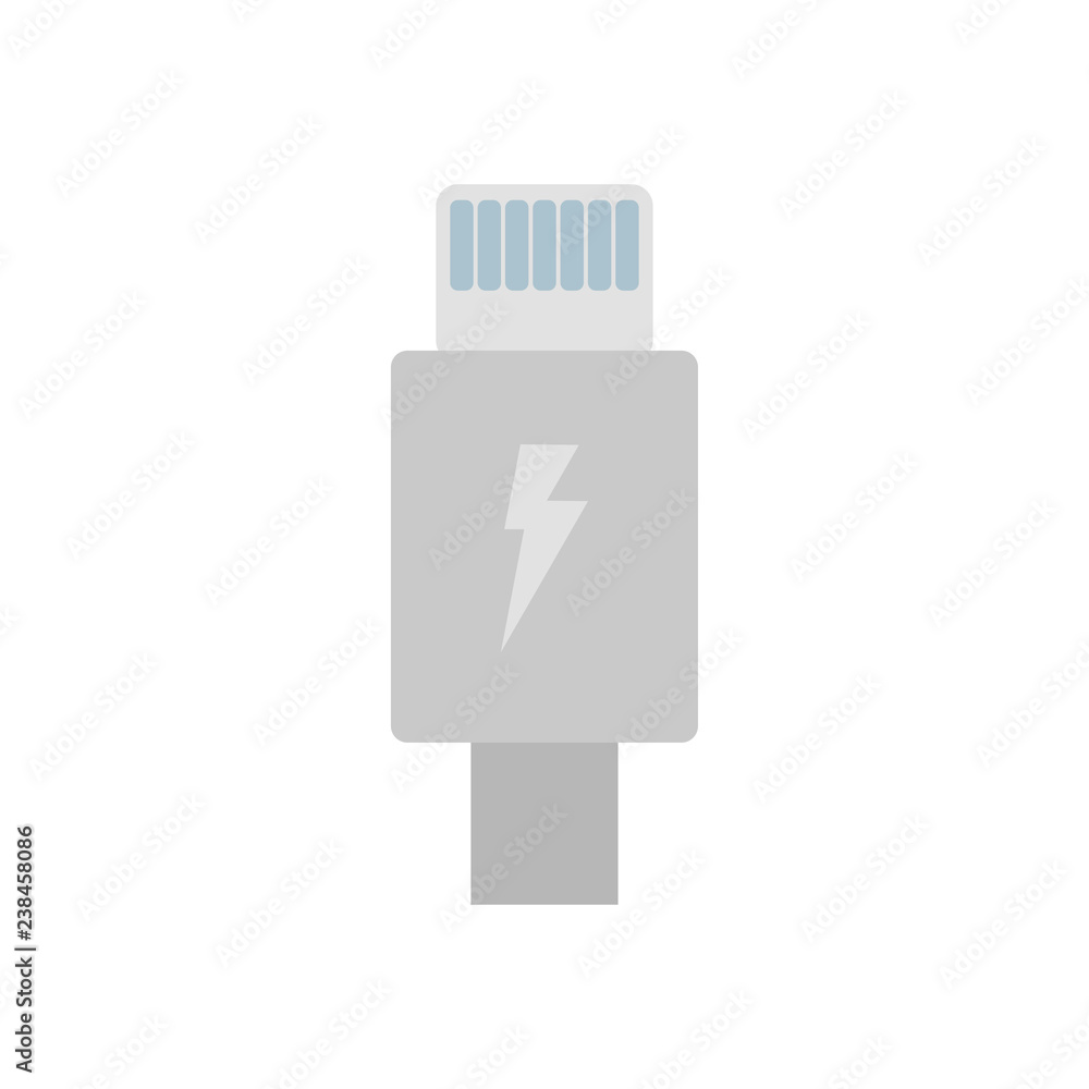 Usb charging cable. Concept of connection, tech, cell phone accessories, recharge, data transmission. Vector illustration. EPS 10. Usb charging cable. Concept of connection, tech, cell phone accessories, recharge, data transmission. Vector illustration. EPS 10.