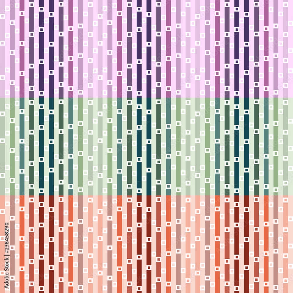 Obraz premium Set of vector seamless patterns. Simple gradient abstract ornament. Can be used as wrapping paper, web page background, wallpaper, fabric, etc. In EPS