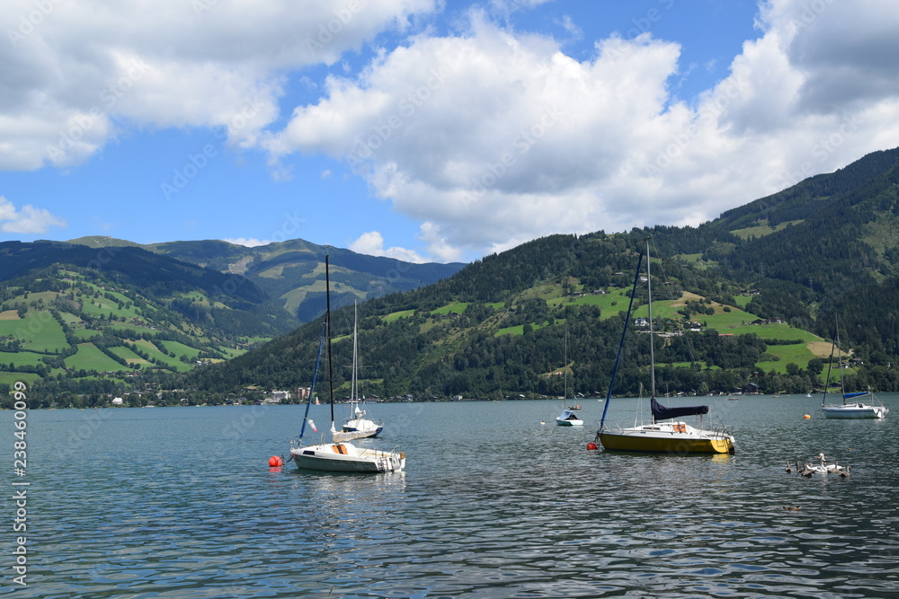 boat on the lake