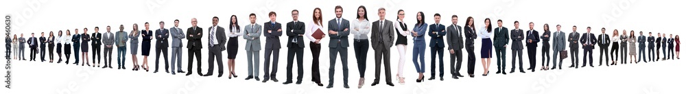 leader and professional business team standing together. leader and professional business team standing together.
