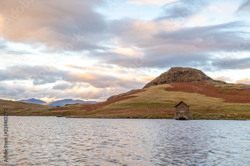 Sunset at Devoke water photo