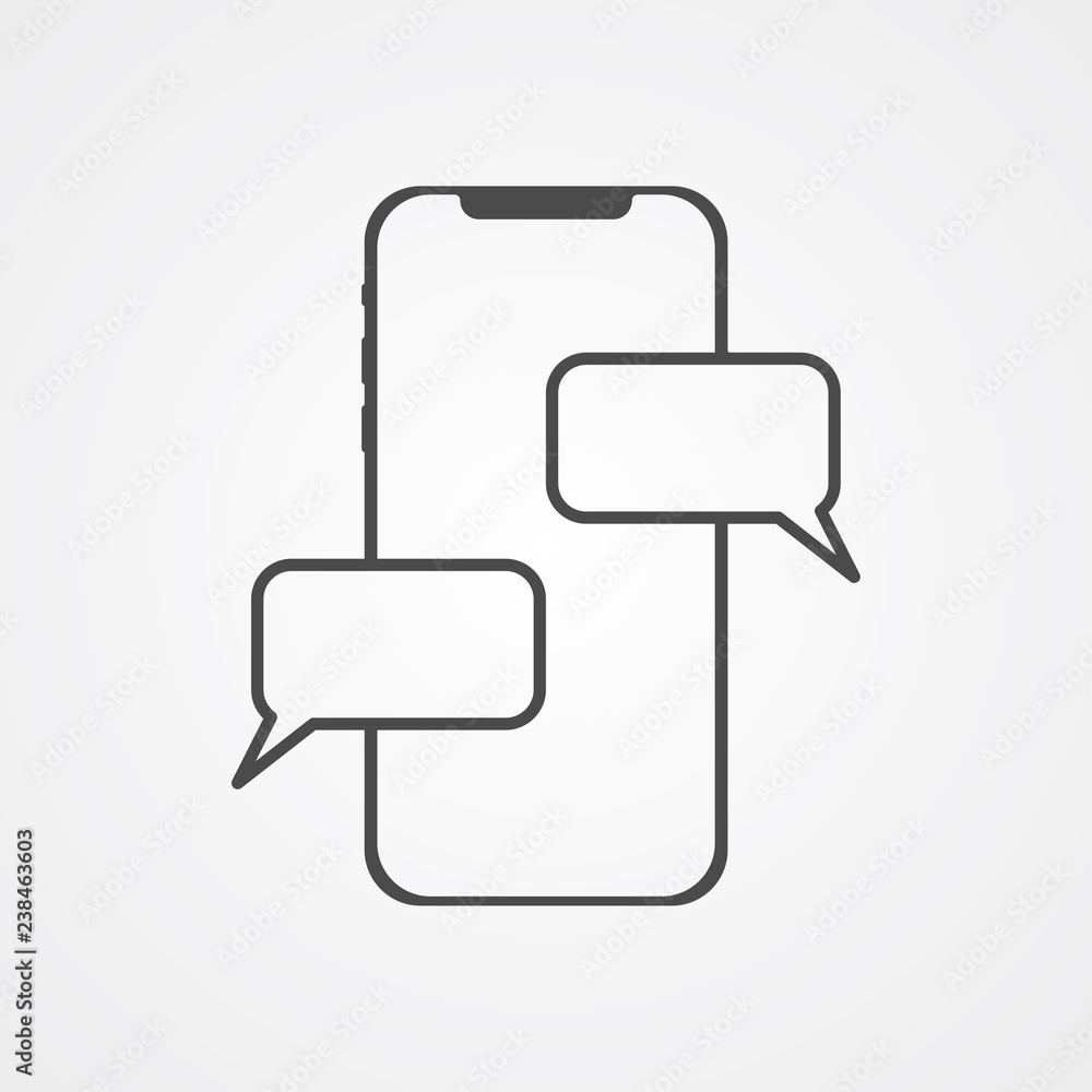 Chat vector icon sign symbol Chat vector icon sign symbol