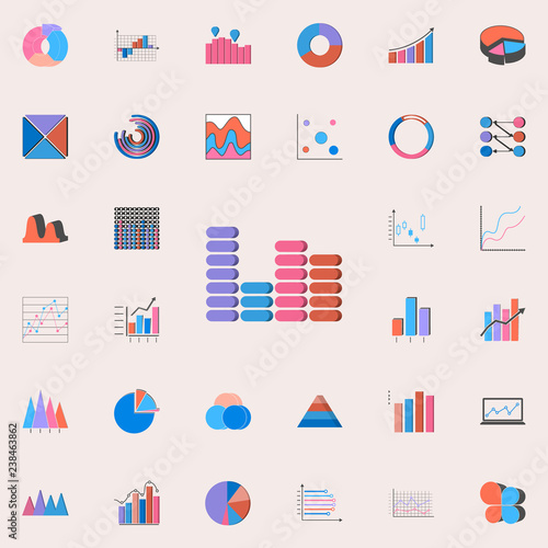 Wallpaper Mural bar chart icon. Charts & Diagramms icons universal set for web and mobile Torontodigital.ca