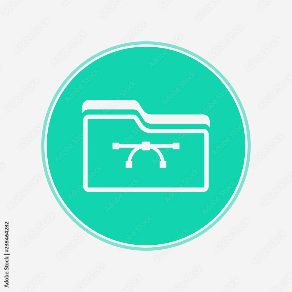 Folder vector icon sign symbol Folder vector icon sign symbol