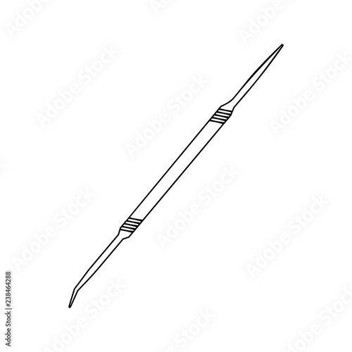 excavator dental icon. Element of cyber security for mobile concept and web apps icon. Thin line icon for website design and development, app development