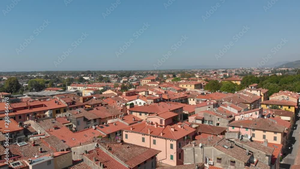 the town and church in the town of Pietrasanta Italy the town and church in the town of Pietrasanta Italy