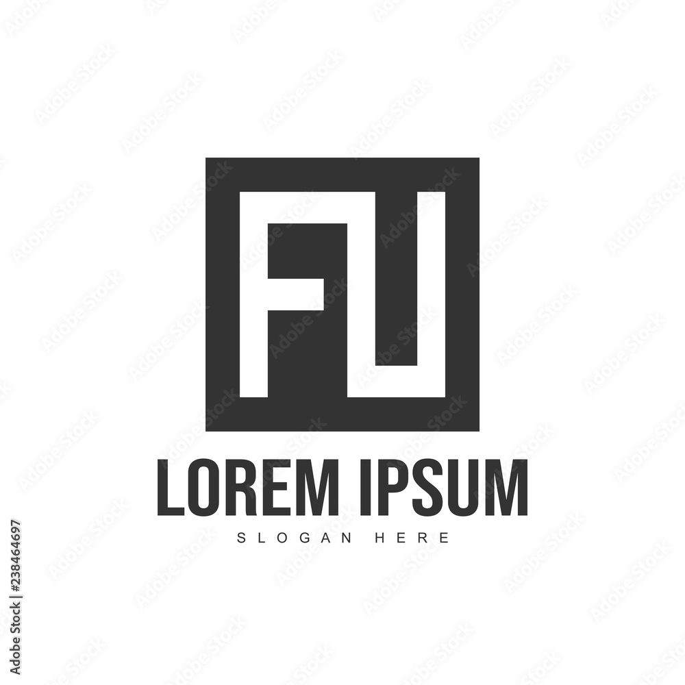 Initial letter logo template. Minimalist letter logo template Initial letter logo template. Minimalist letter logo template