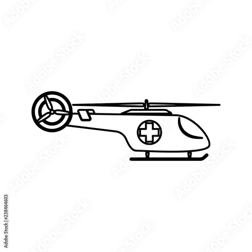 medical helicopter icon. Element of cyber security for mobile concept and web apps icon. Thin line icon for website design and development  app development