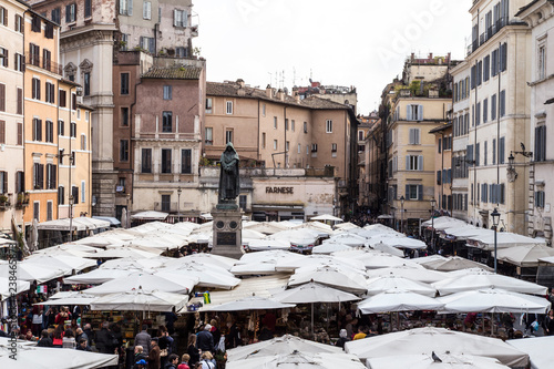looking Campo de Fiori from a window