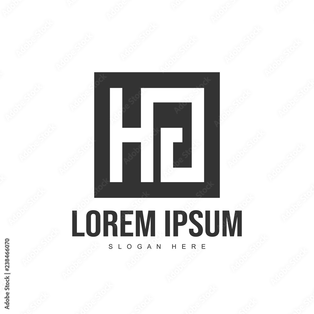 Initial letter logo template. Minimalist letter logo template Initial letter logo template. Minimalist letter logo template