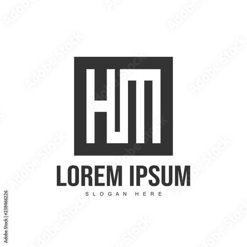 Initial letter logo template. Minimalist letter logo template