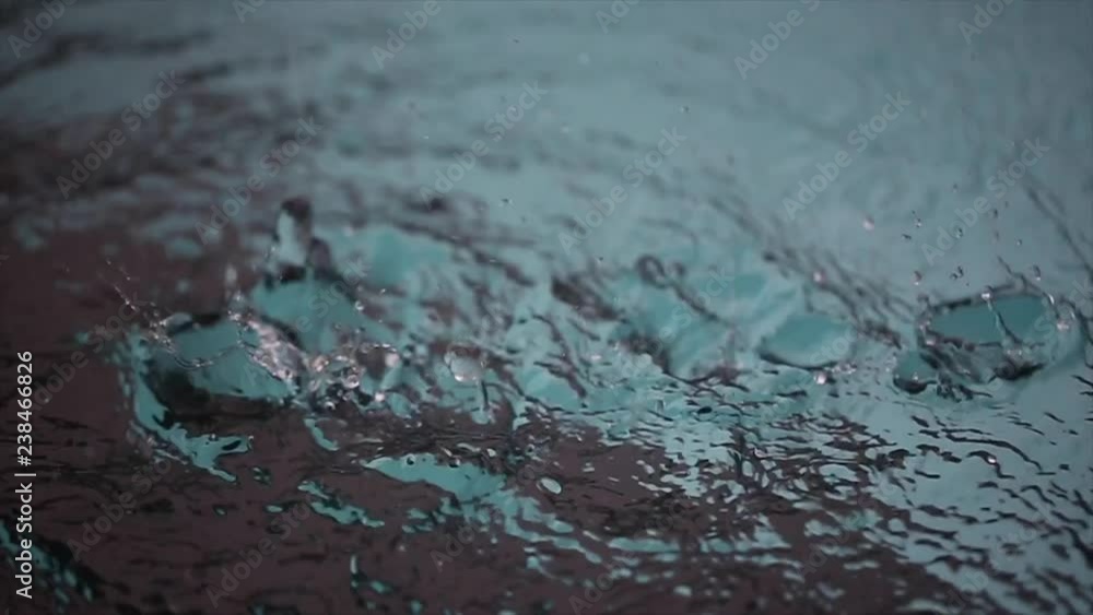 Macro Rain In Pool Macro Rain In Pool