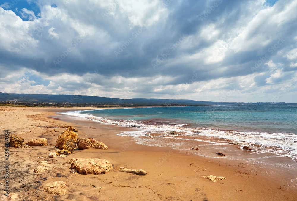 The rocky coast of the Akamas peninsula. The rocky coast of the Akamas peninsula.