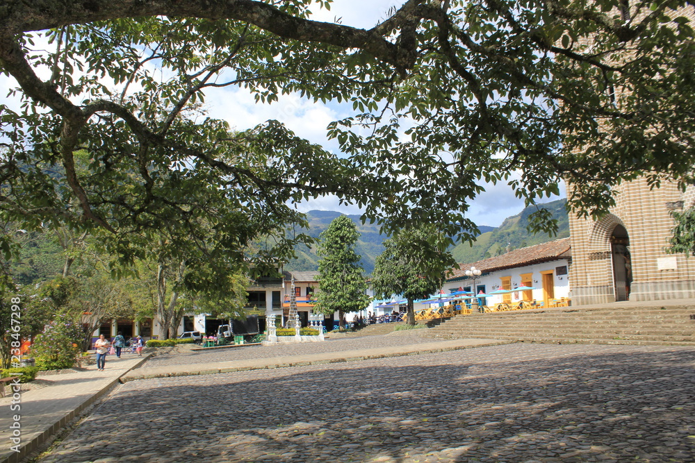 Parque principal. Jardín, Antioquia, Colombia