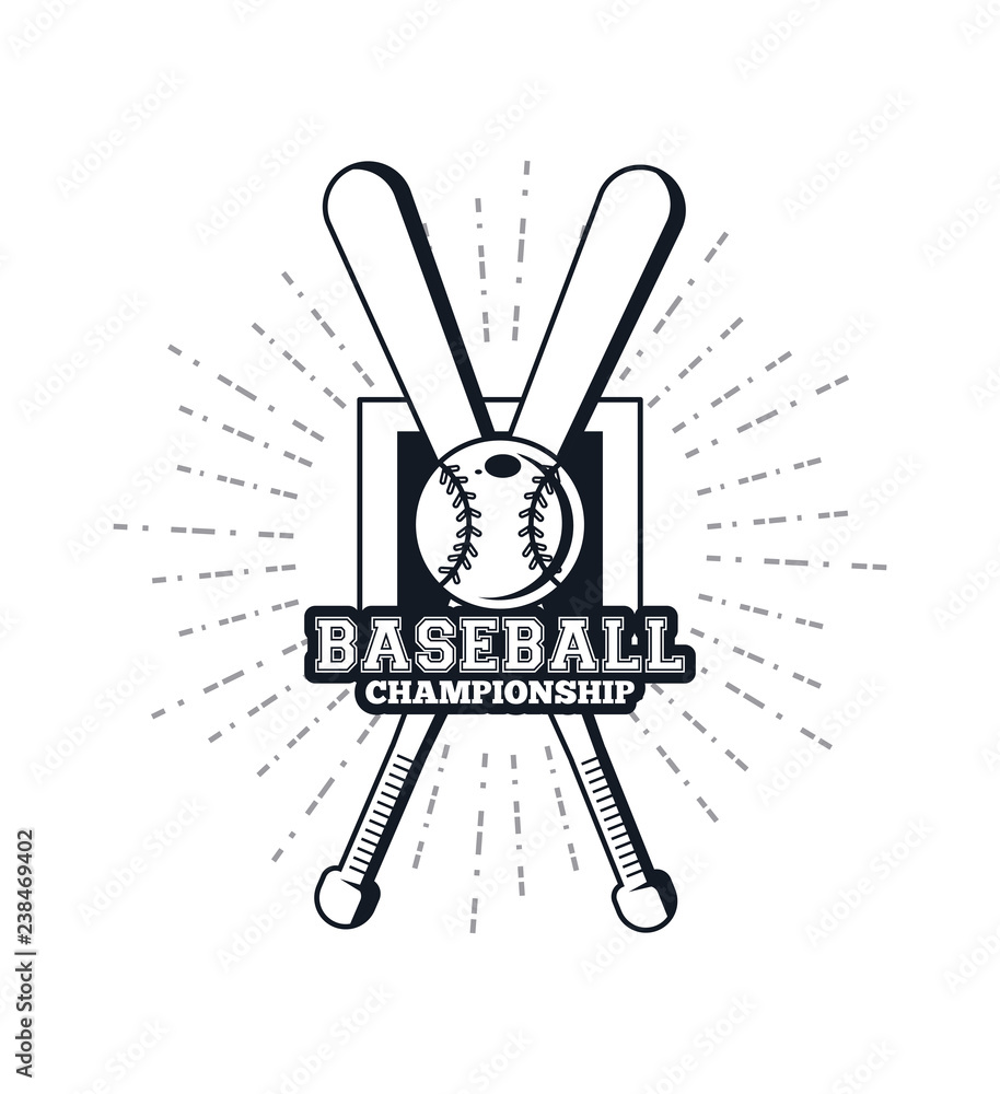 Baseball championship emblem Baseball championship emblem