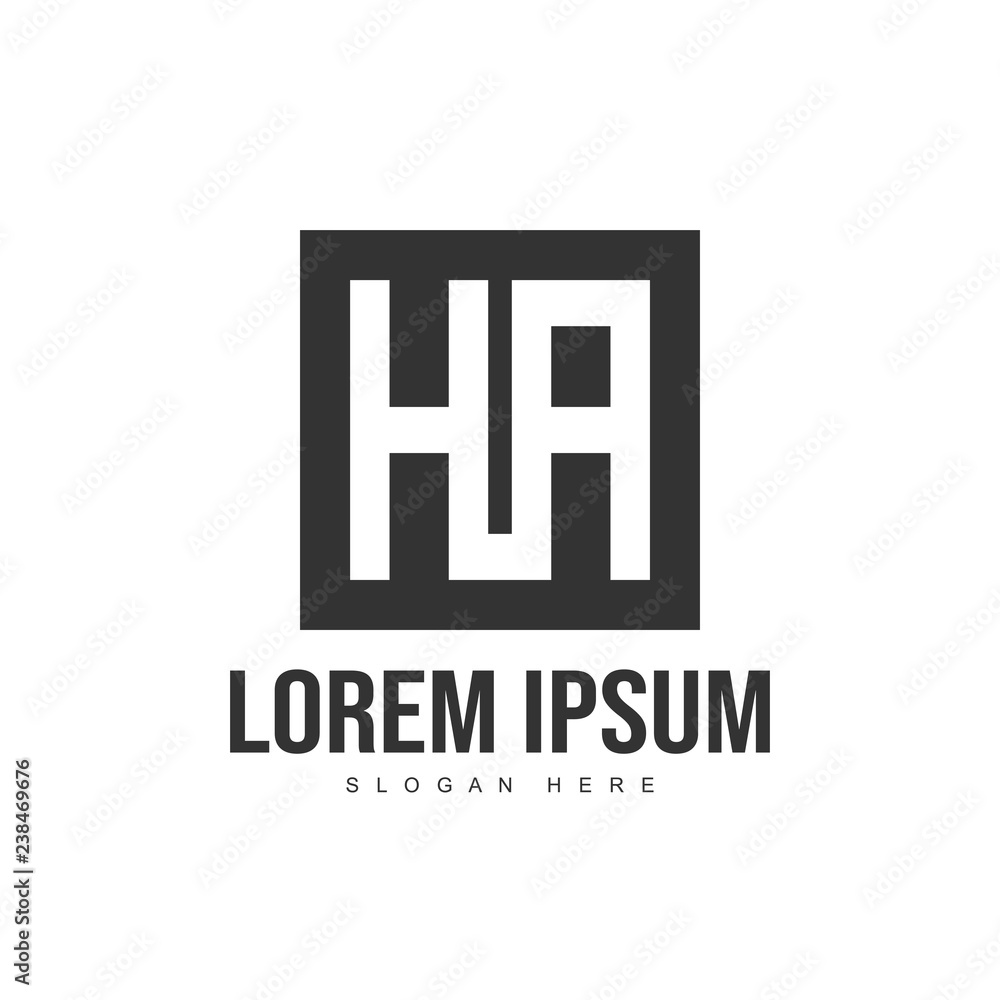 Initial letter logo template. Minimalist letter logo template Initial letter logo template. Minimalist letter logo template