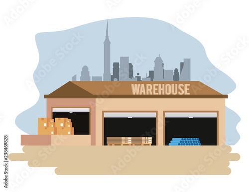 Warehouse logistics building
