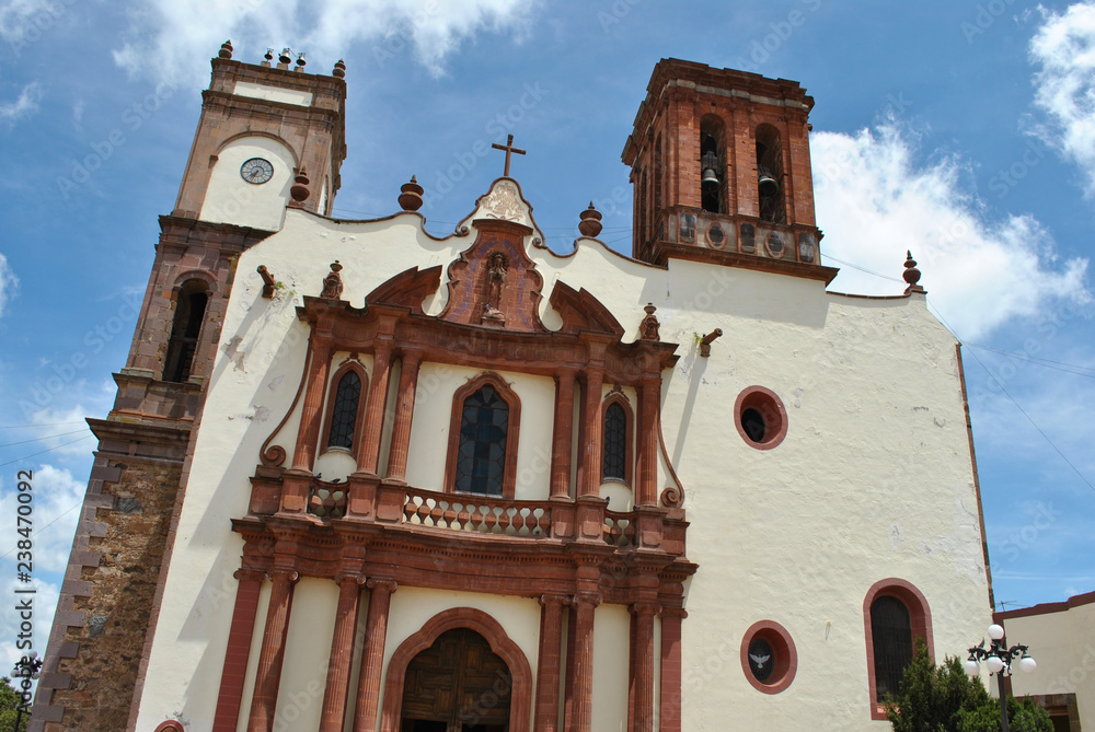 Church in Downtown Amealco Queretaro take 2