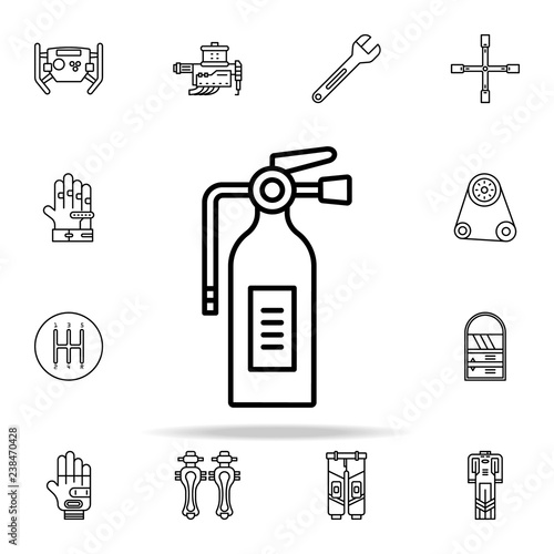 fire extinguisher icon. motor sports icons universal set for web and mobile