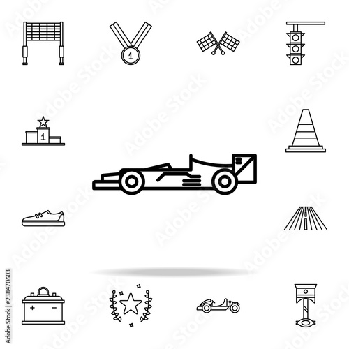 bolide icon. motor sports icons universal set for web and mobile