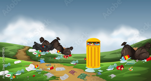 A pollution in the nature