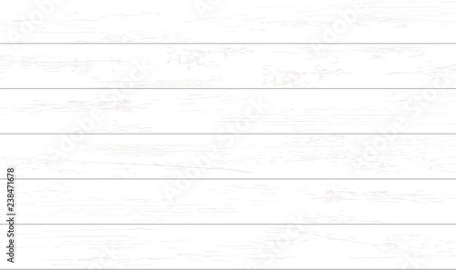White wood pattern and texture for background. Vector.