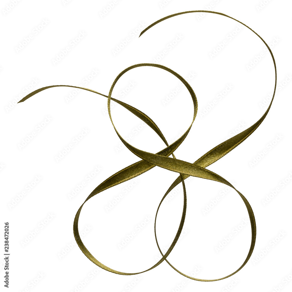 Shiny satin ribbon in green color isolated on white background .Ribbon image for decoration design. Shiny satin ribbon in green color isolated on white background .Ribbon image for decoration design.