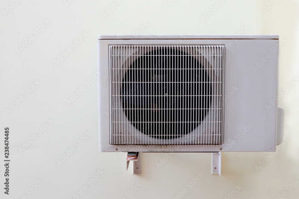Air condition outside unit. Air condition outside unit.