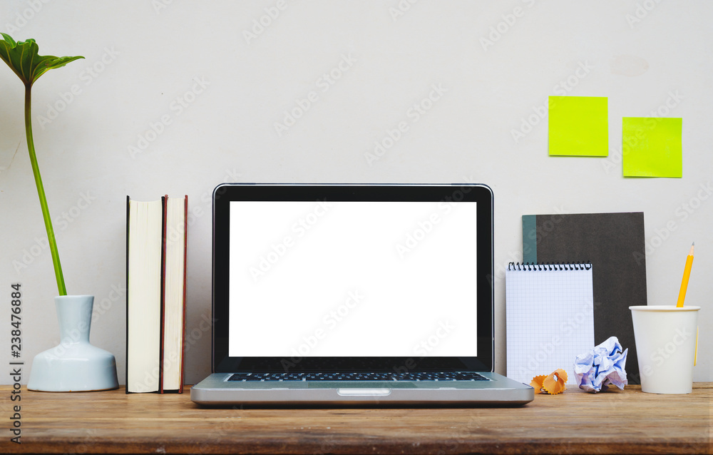 Blank mocup computer workspace office with clear background. Blank mocup computer workspace office with clear background.