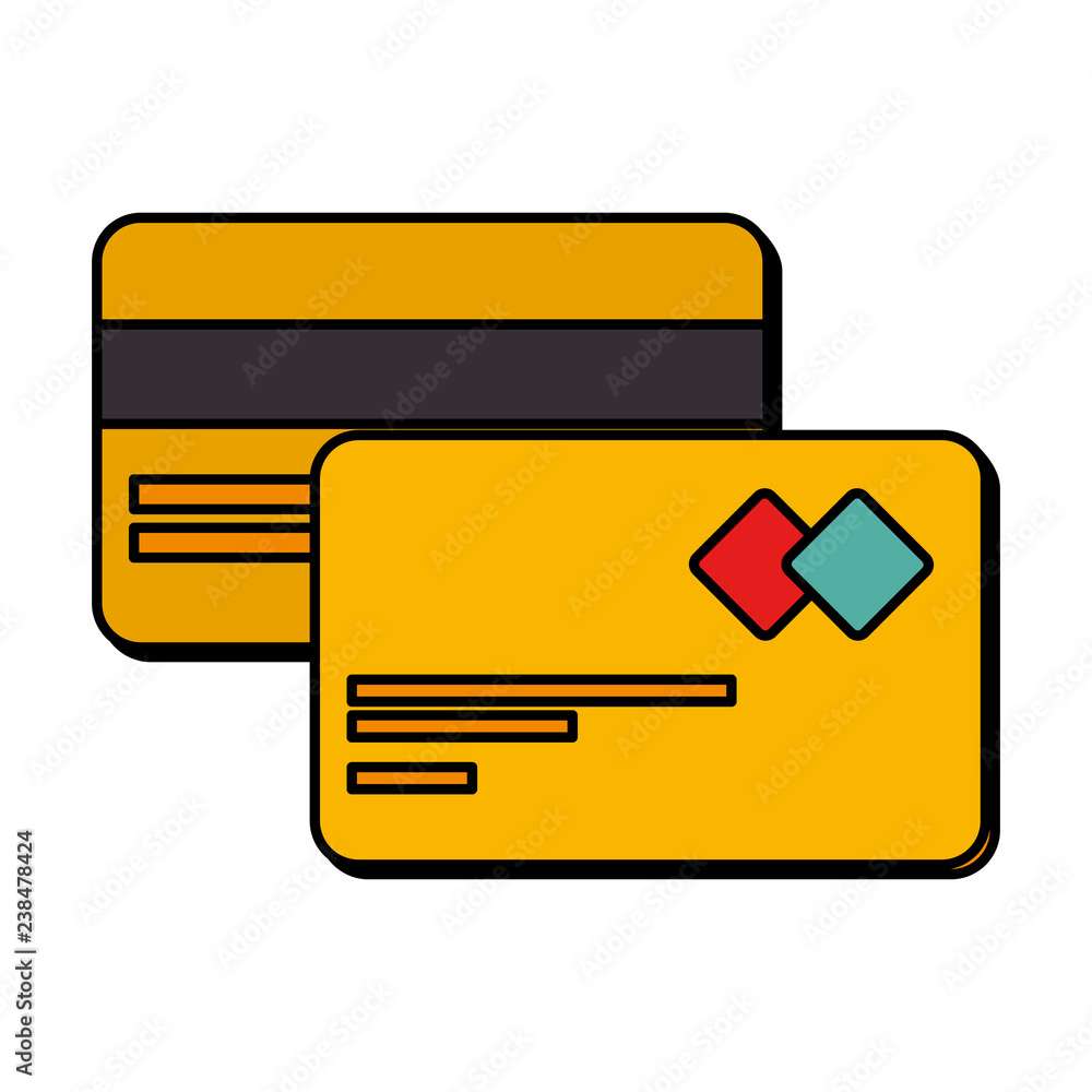credit card isolated icon